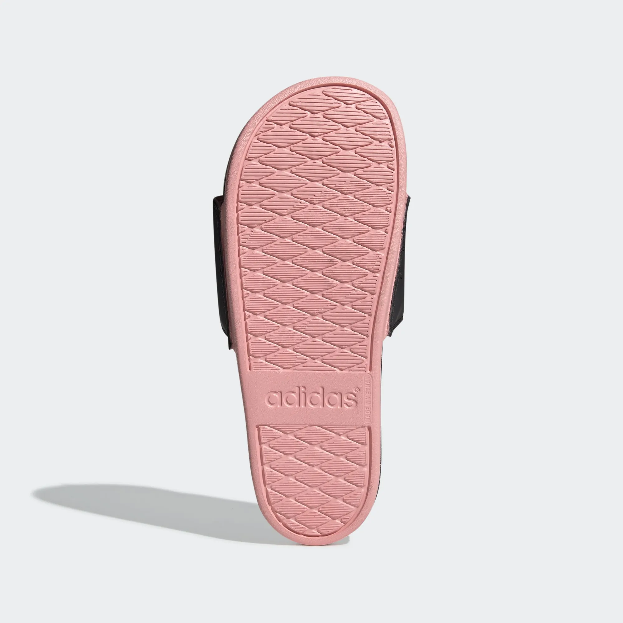Adidas Adilette Cloudfoam Comfort 3 Stripe Logo "Black Pink" (EG1866)