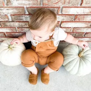 Baby Moccasins - Copper Felt