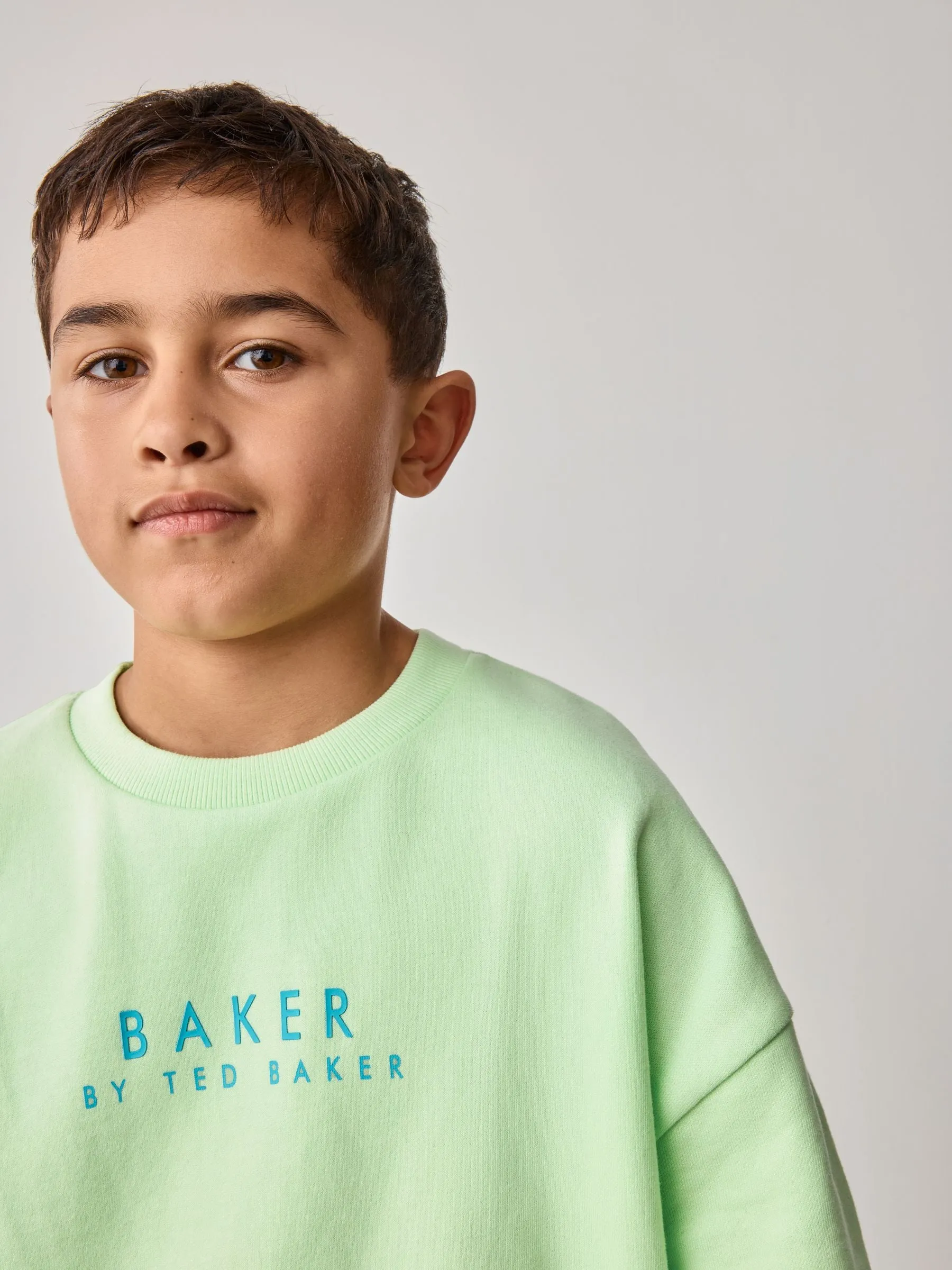 Baker by Ted Baker Lime Green Sweatshirt And Shorts Set