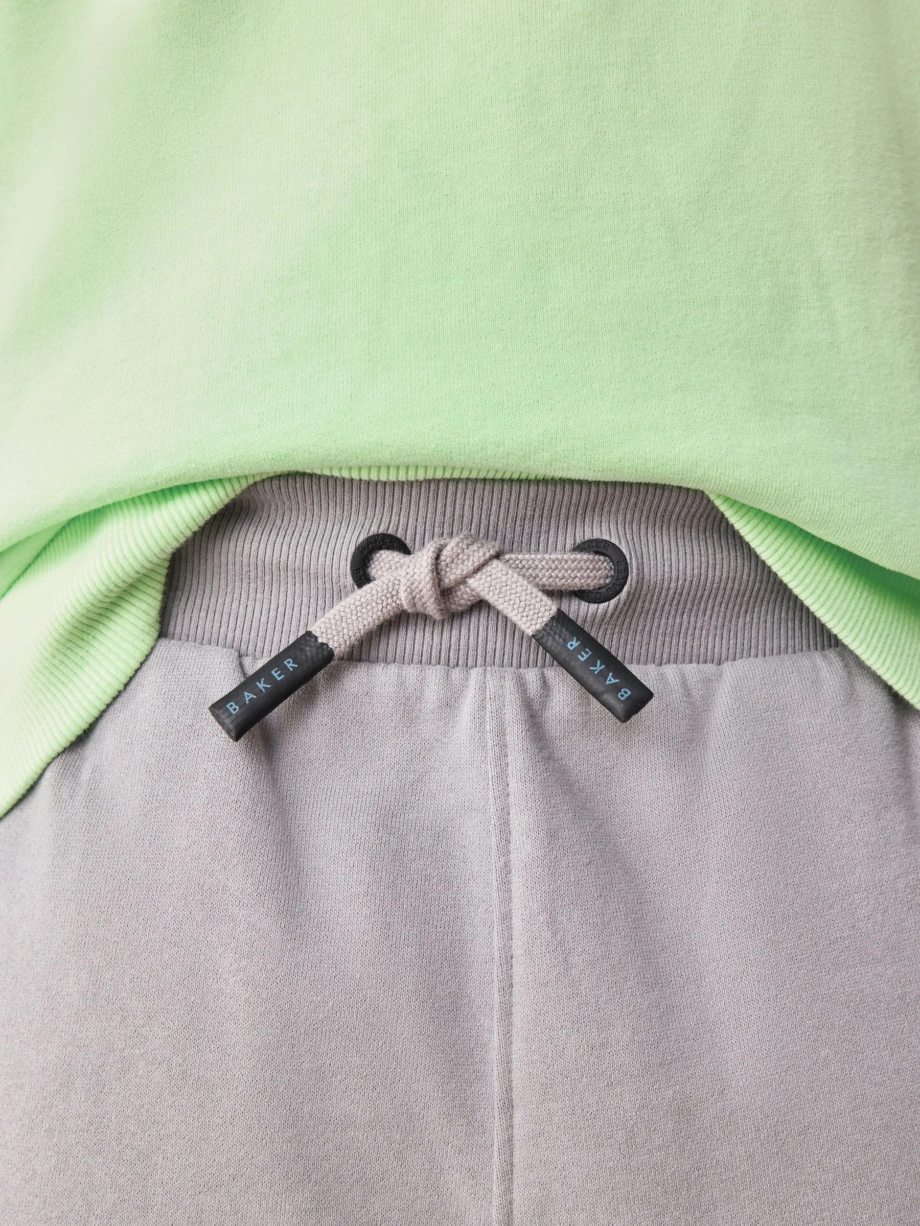 Baker by Ted Baker Lime Green Sweatshirt And Shorts Set