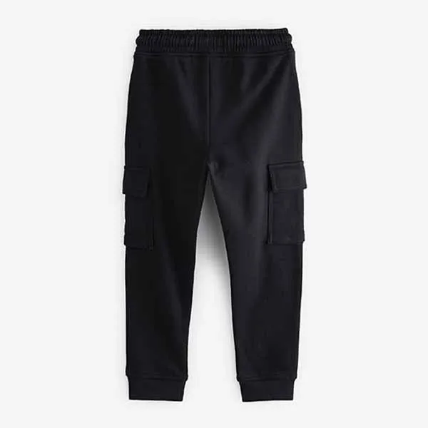 Black Cargo Cotton-Rich Joggers (3-12yrs)