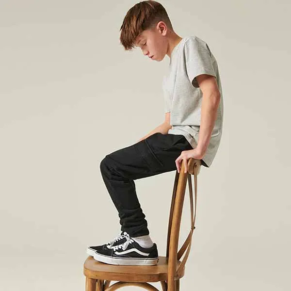 Black Cargo Cotton-Rich Joggers (3-12yrs)