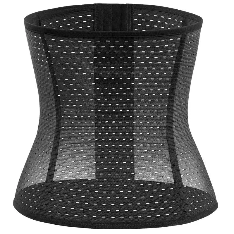 Black Shapewear Waist Buckle Corset Belt - Sofia
