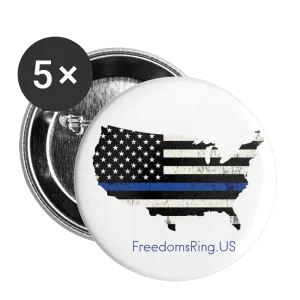 BLUE LINE USA - Buttons large 2.2'' (5-pack)