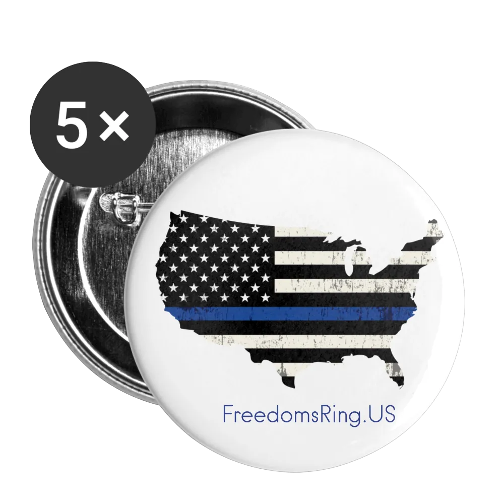 BLUE LINE USA - Buttons large 2.2'' (5-pack)