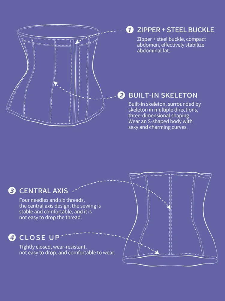 Boned Tummy Control Waist Shaper Waist Trainers