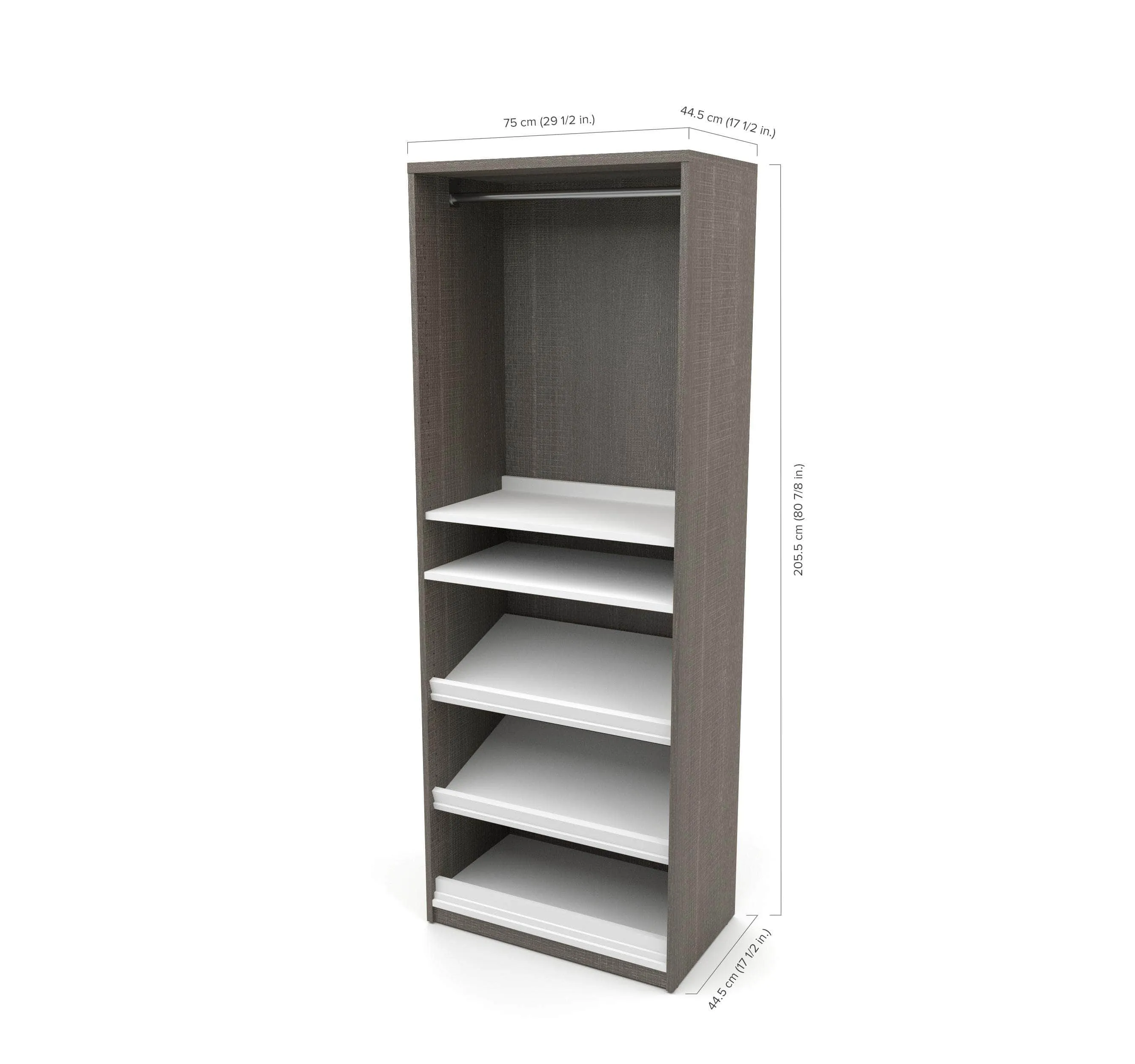 Cielo Queen Murphy Wall Bed and Storage Cabinet (95W) - Available in 2 Colours