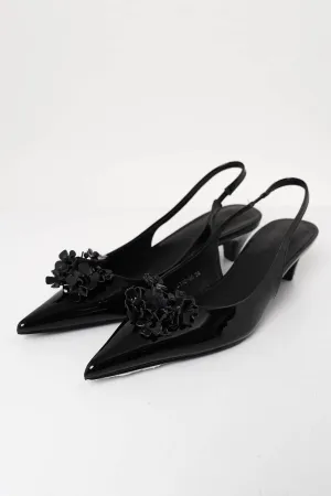 Coralie Slingback Pumps In Black