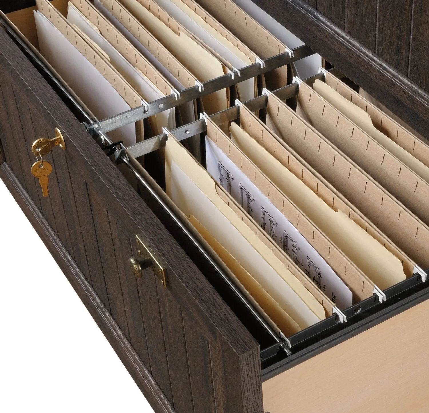 Darrington Filing Cabinet - Coffee Oak