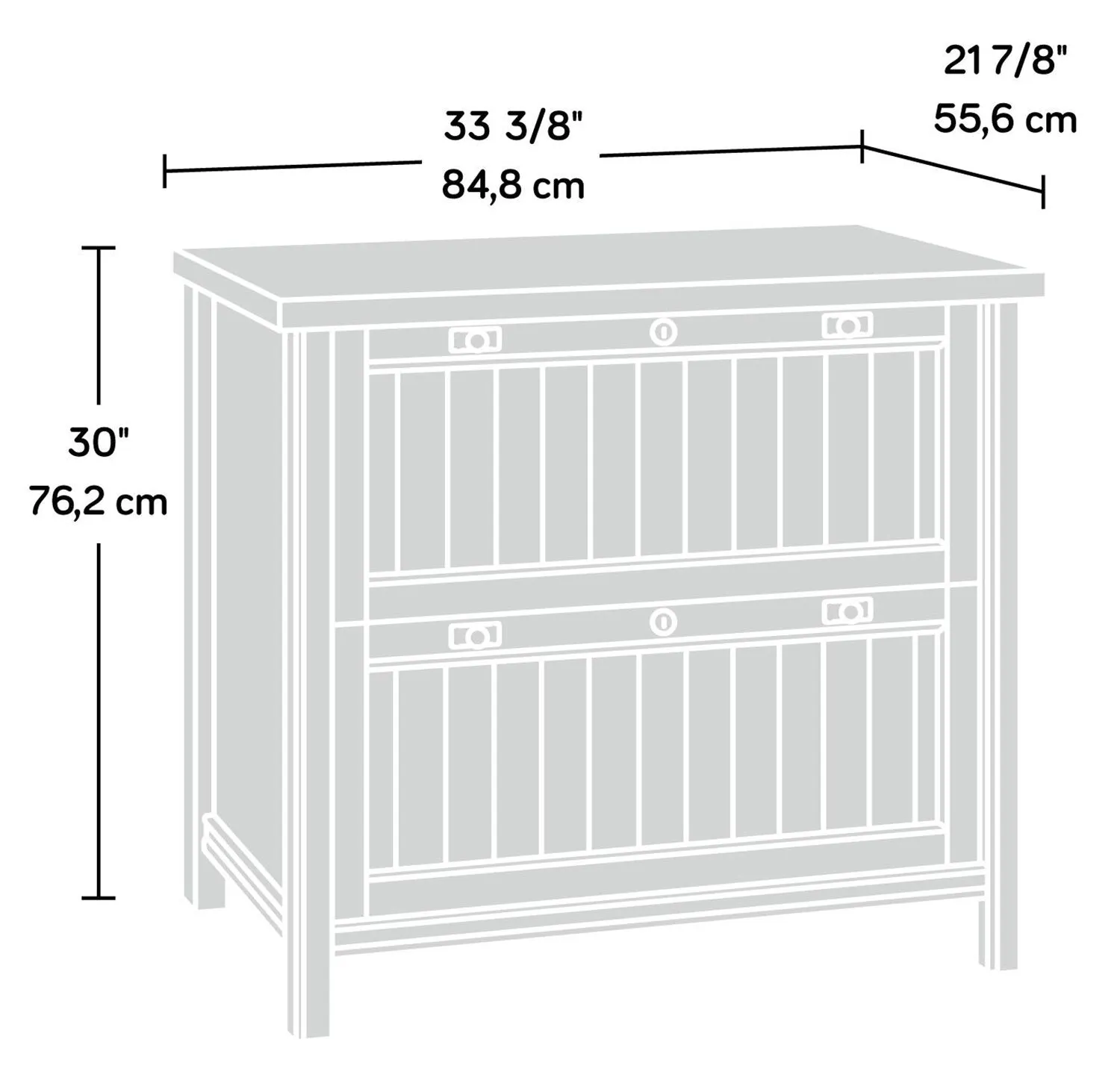 Darrington Filing Cabinet - Coffee Oak