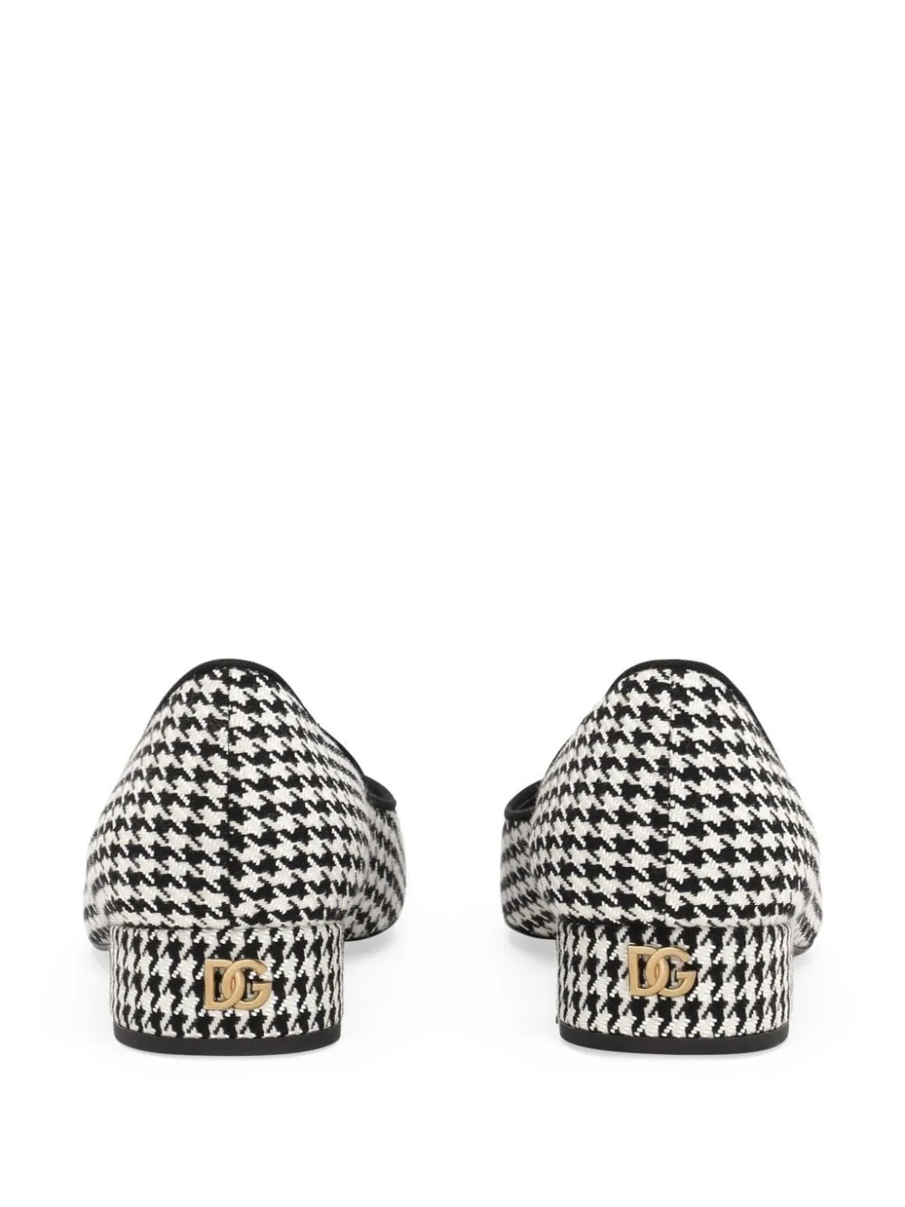 Dolce & Gabbana Houndstooth Fabric Pumps