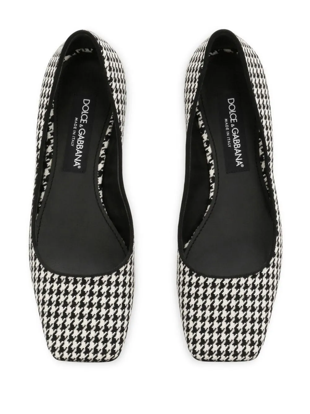Dolce & Gabbana Houndstooth Fabric Pumps