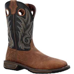 Durango Men's Brown & Black Steel Toe Work Boots DDB0401
