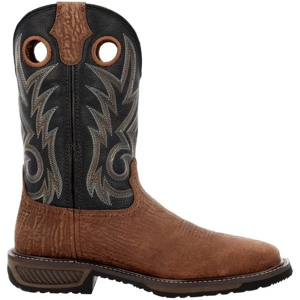 Durango Men's Brown & Black Steel Toe Work Boots DDB0401