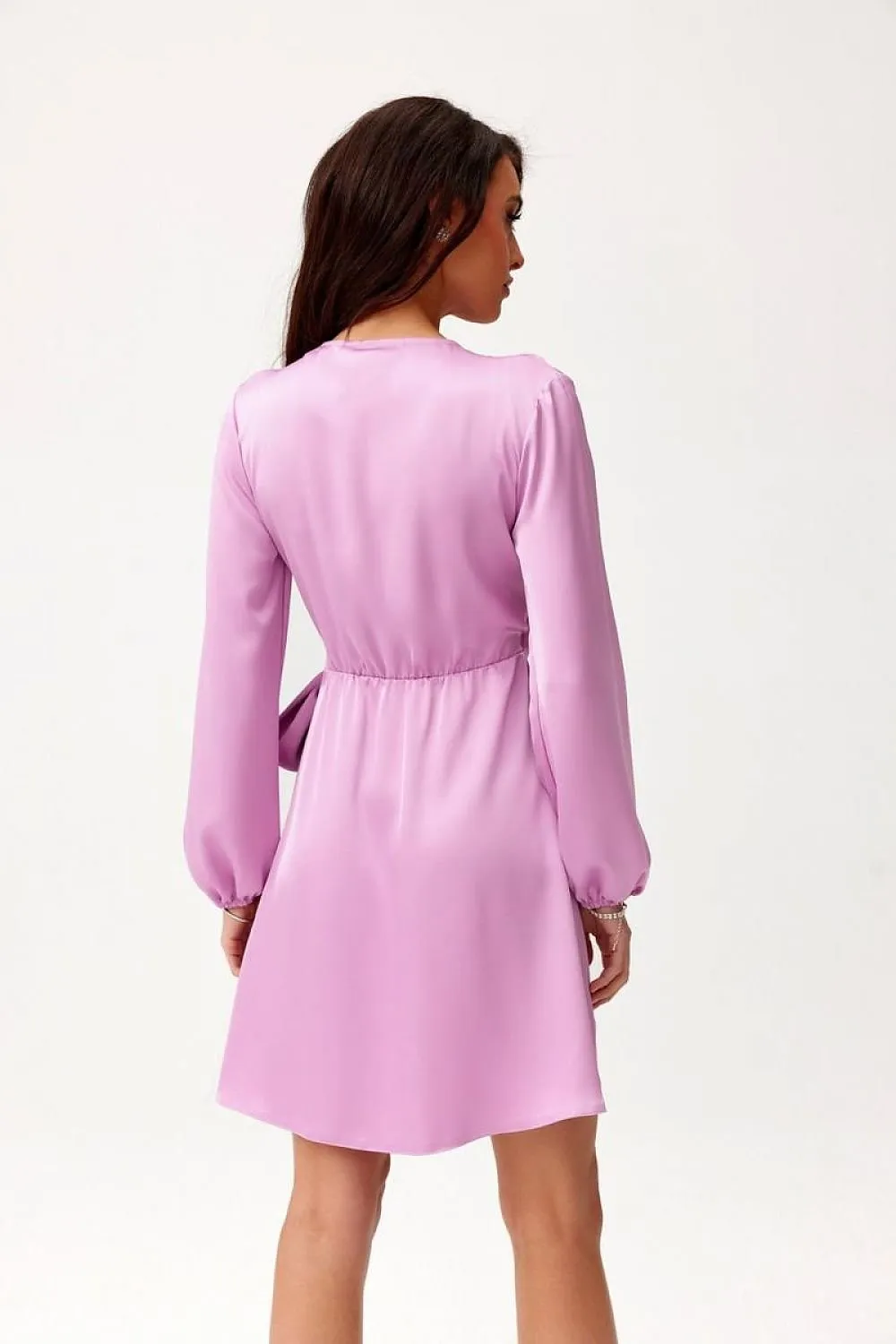 Extremely elegant wrap style short cocktail dress