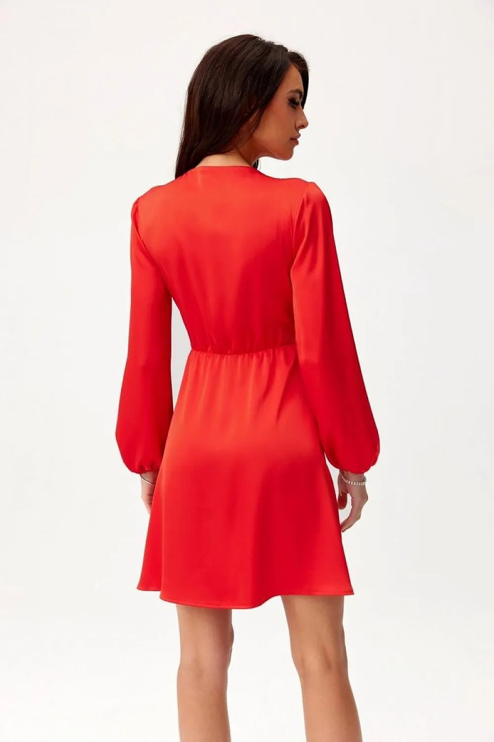 Extremely elegant wrap style short cocktail dress