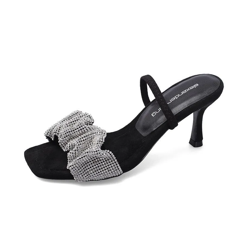Fashion Women Sandals Open Toe Party Pumps Thin High Heels Elegant Nightclub Dress Shoes High Quality Sandals Pumps
