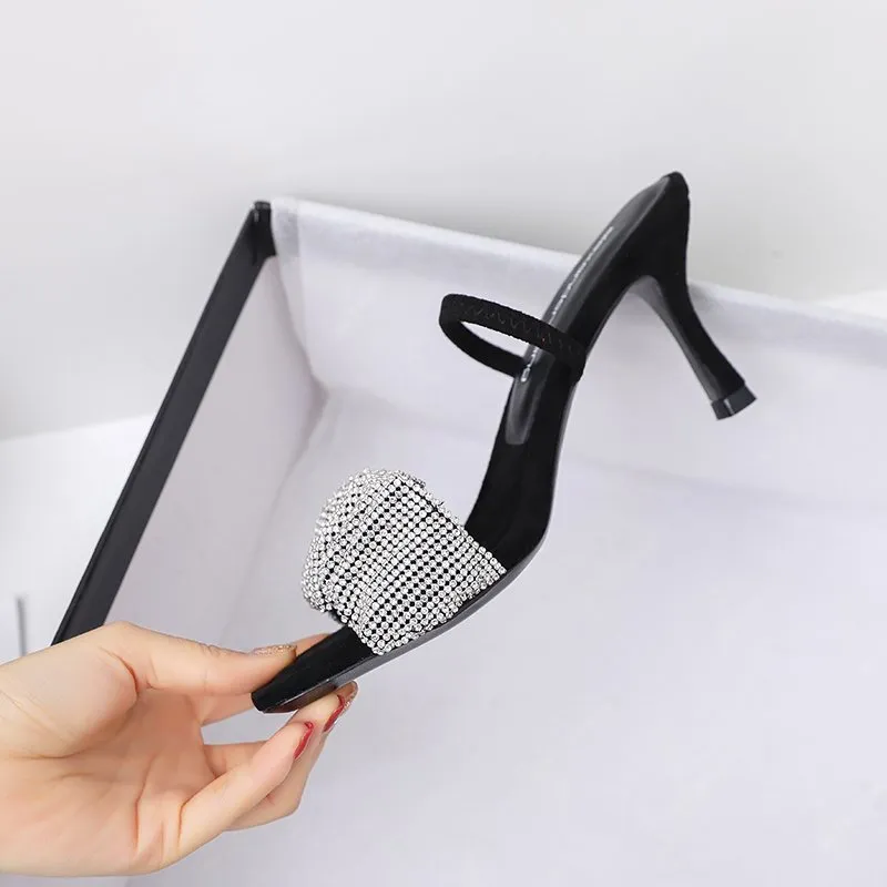 Fashion Women Sandals Open Toe Party Pumps Thin High Heels Elegant Nightclub Dress Shoes High Quality Sandals Pumps