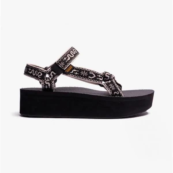 FLATFORM UNIVERSAL Ladies Sandals Bandana Black/ Birch