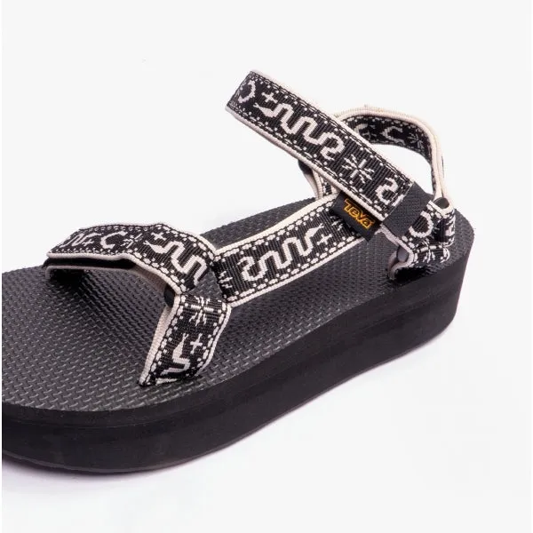 FLATFORM UNIVERSAL Ladies Sandals Bandana Black/ Birch