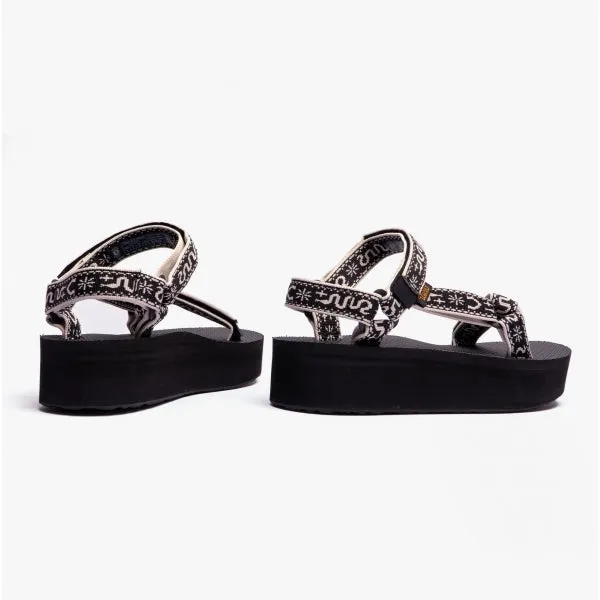 FLATFORM UNIVERSAL Ladies Sandals Bandana Black/ Birch
