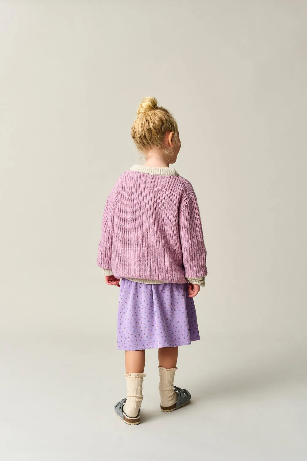 Floral Corduroy Skirt