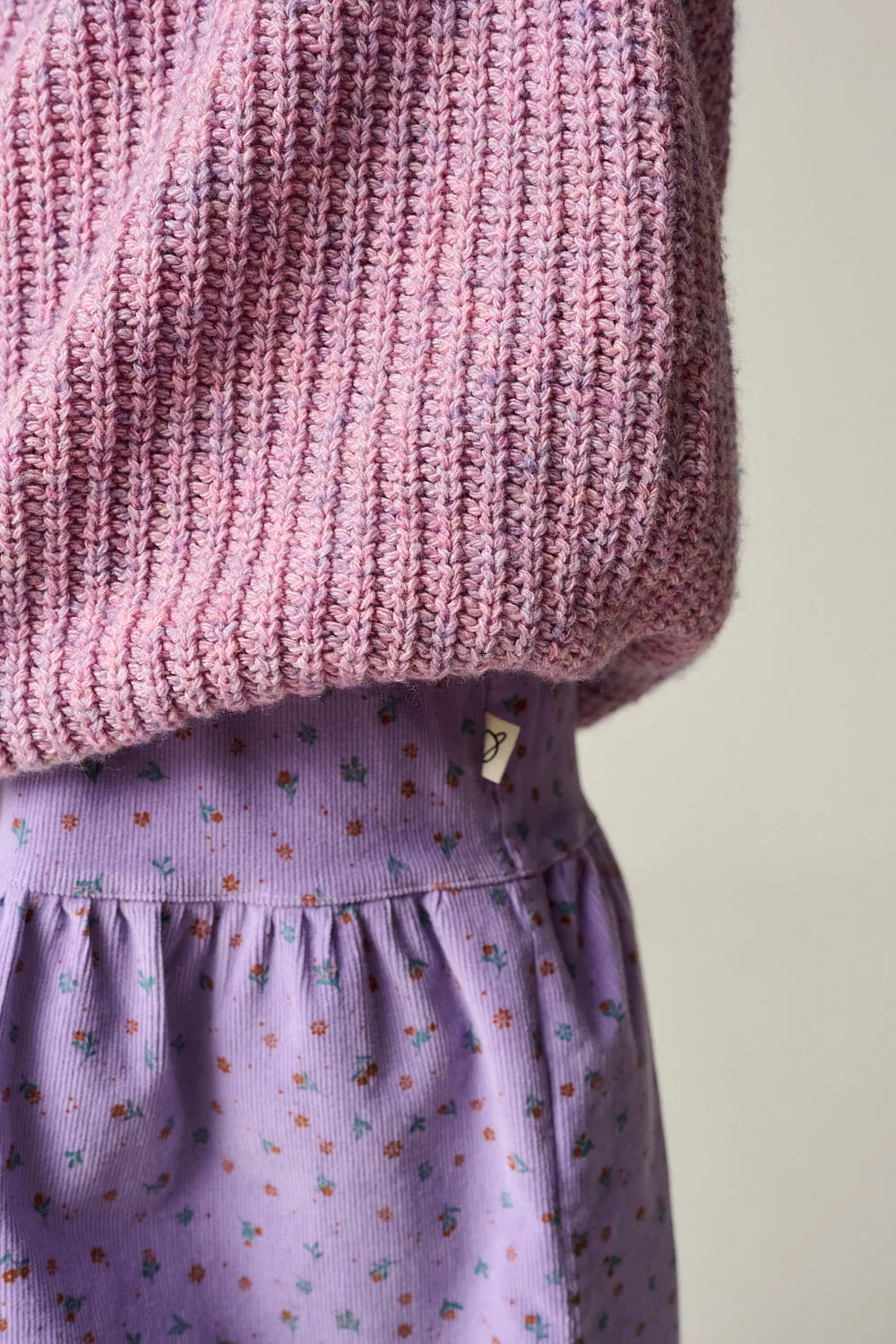 Floral Corduroy Skirt