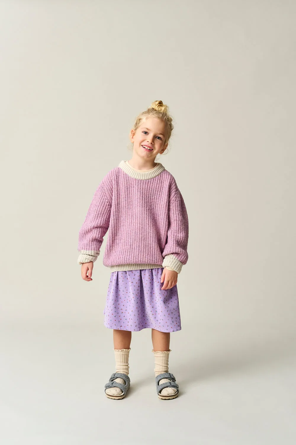 Floral Corduroy Skirt
