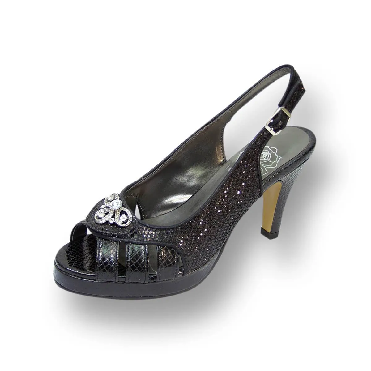 FLORAL Sue Women's Wide Width Slingback Dress Pumps