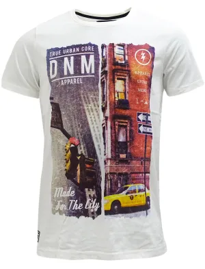 For The City Motif T-Shirt in Ivory - Dissident