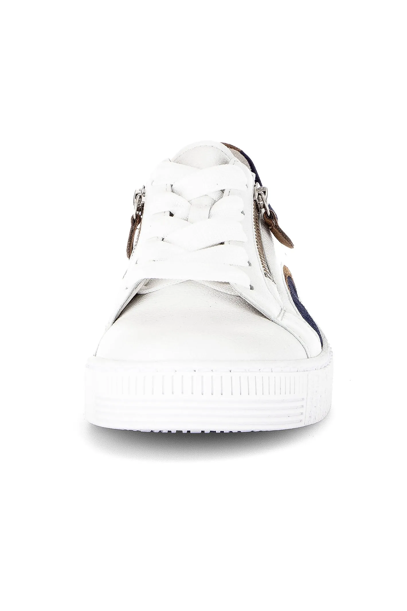 Gabor Wemo Trainer White Navy Leather 63.330.20