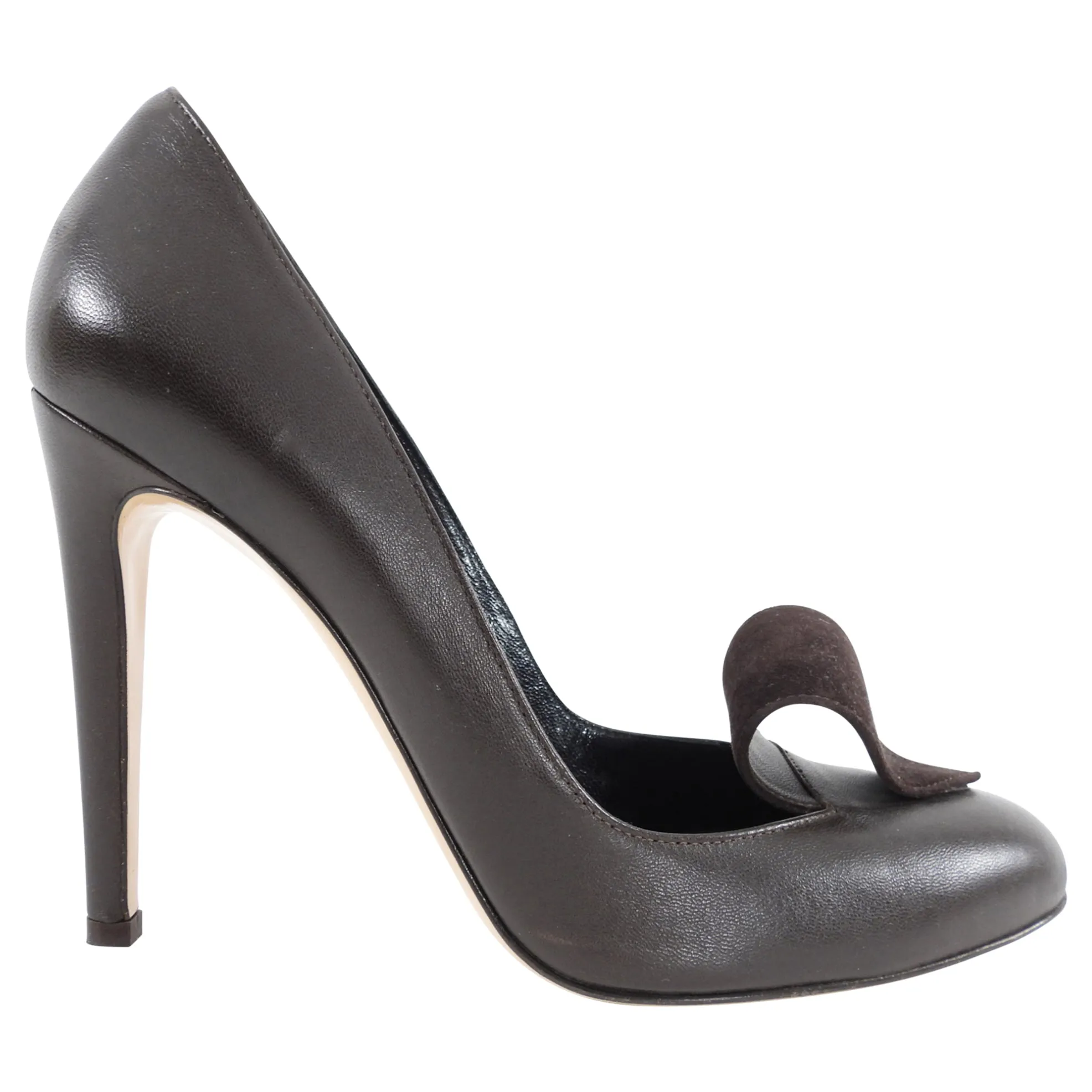 Gianvito Rossi x Altuzarra Brown Leather Suede Pumps - 38.5 / 8