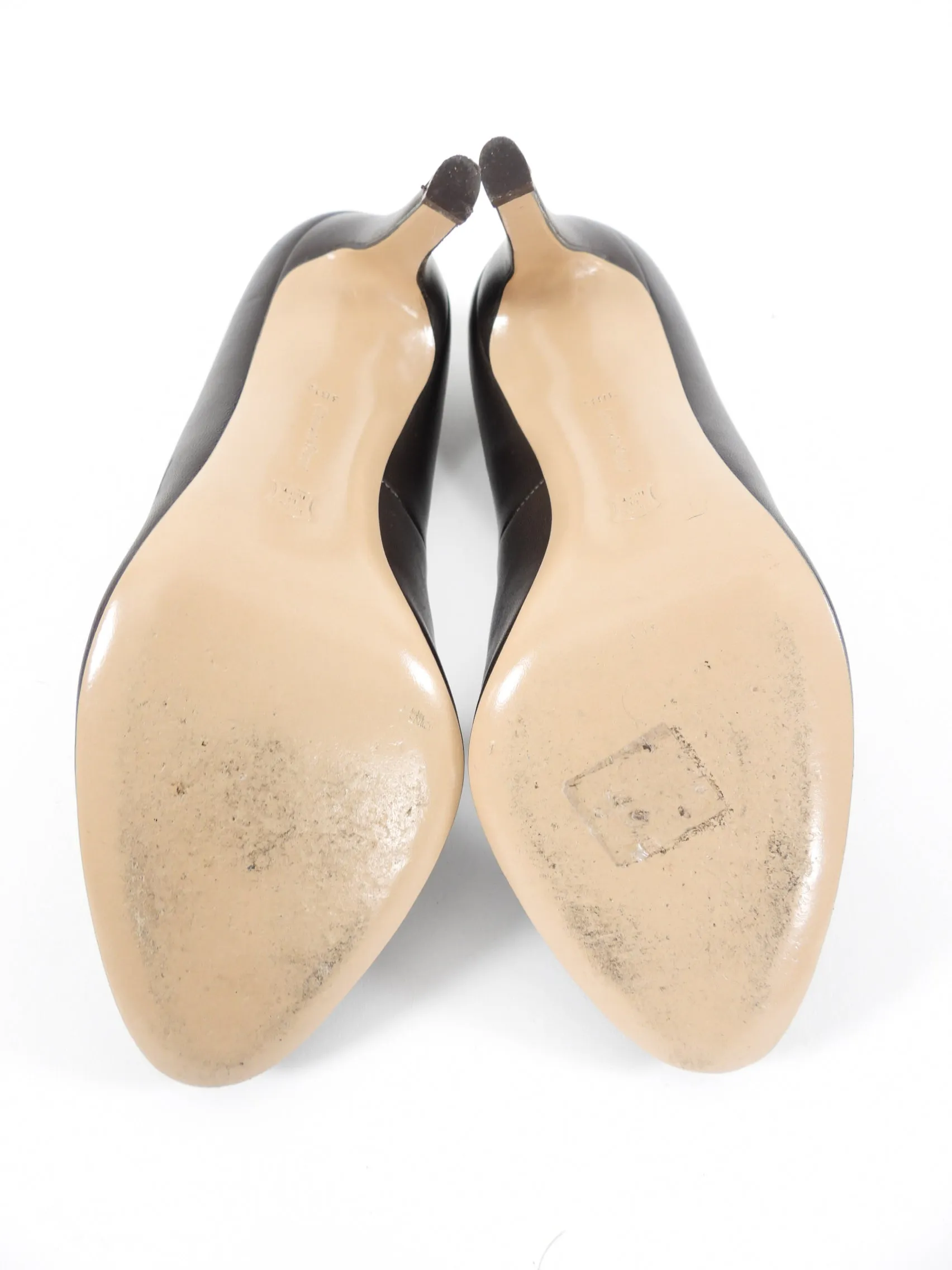 Gianvito Rossi x Altuzarra Brown Leather Suede Pumps - 38.5 / 8