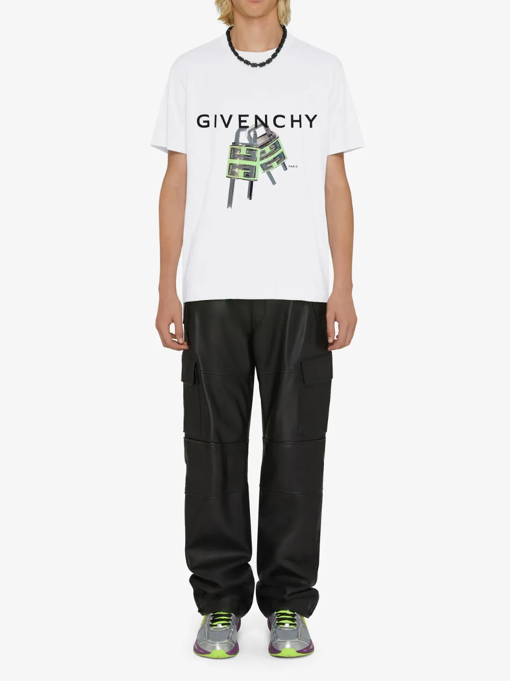 Givenchy 4G Lock T-Shirt White Slim Fit