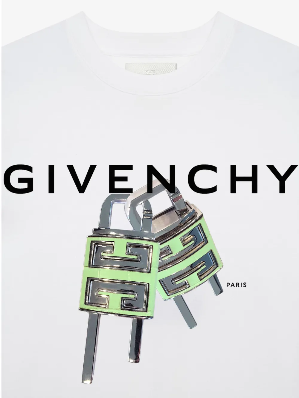 Givenchy 4G Lock T-Shirt White Slim Fit