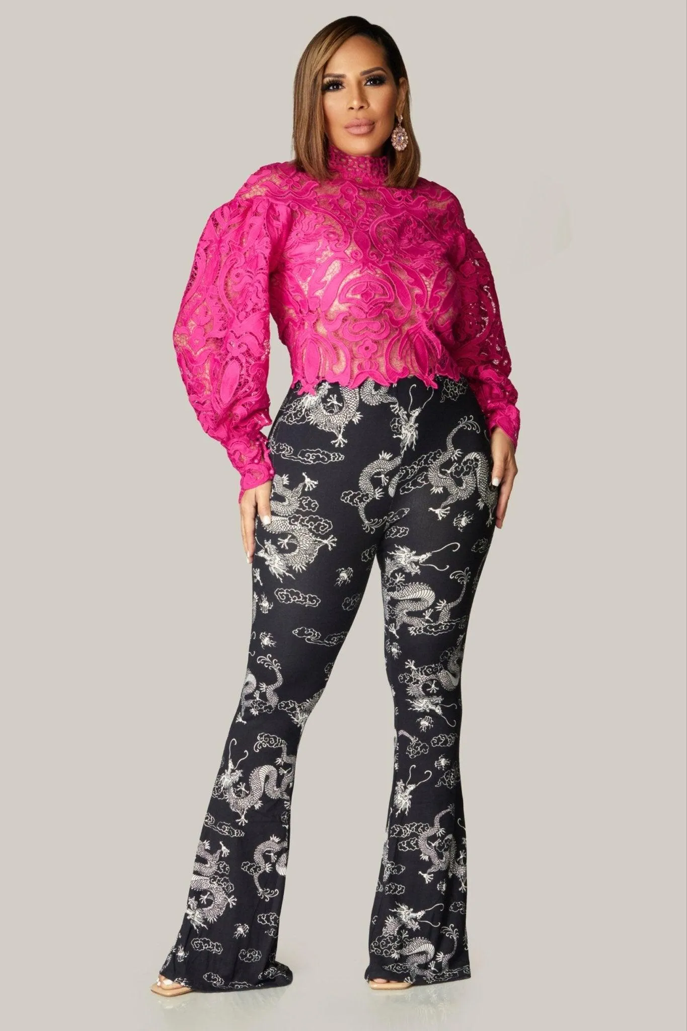 Grace Sophisticated Boutique Crochet Lace Blouse