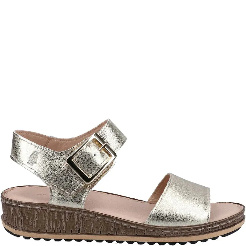 Hush Puppies Ellie GOLD Leather Sandal