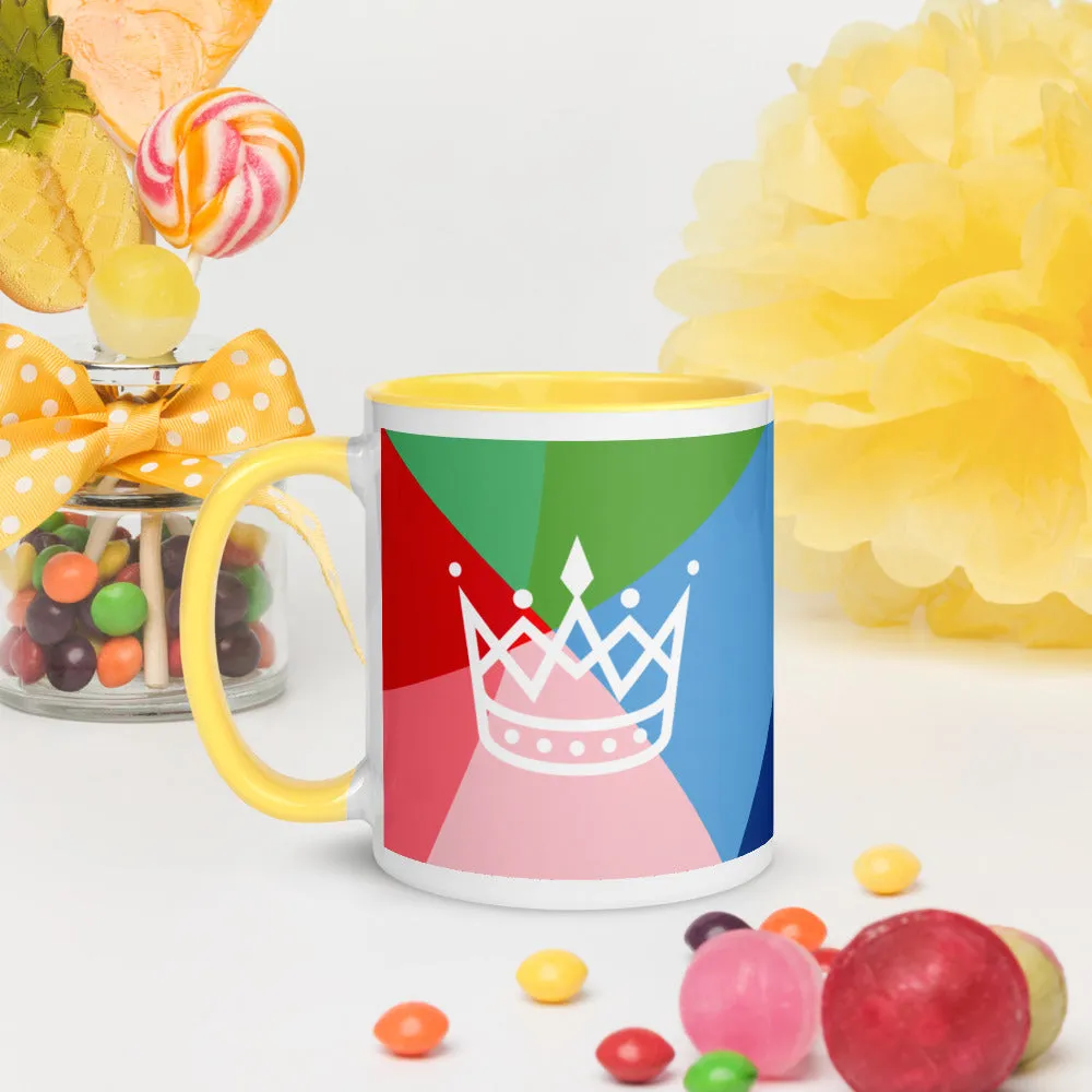 If I'm Queen, Why Do I have to Clean? Mug with Color Inside