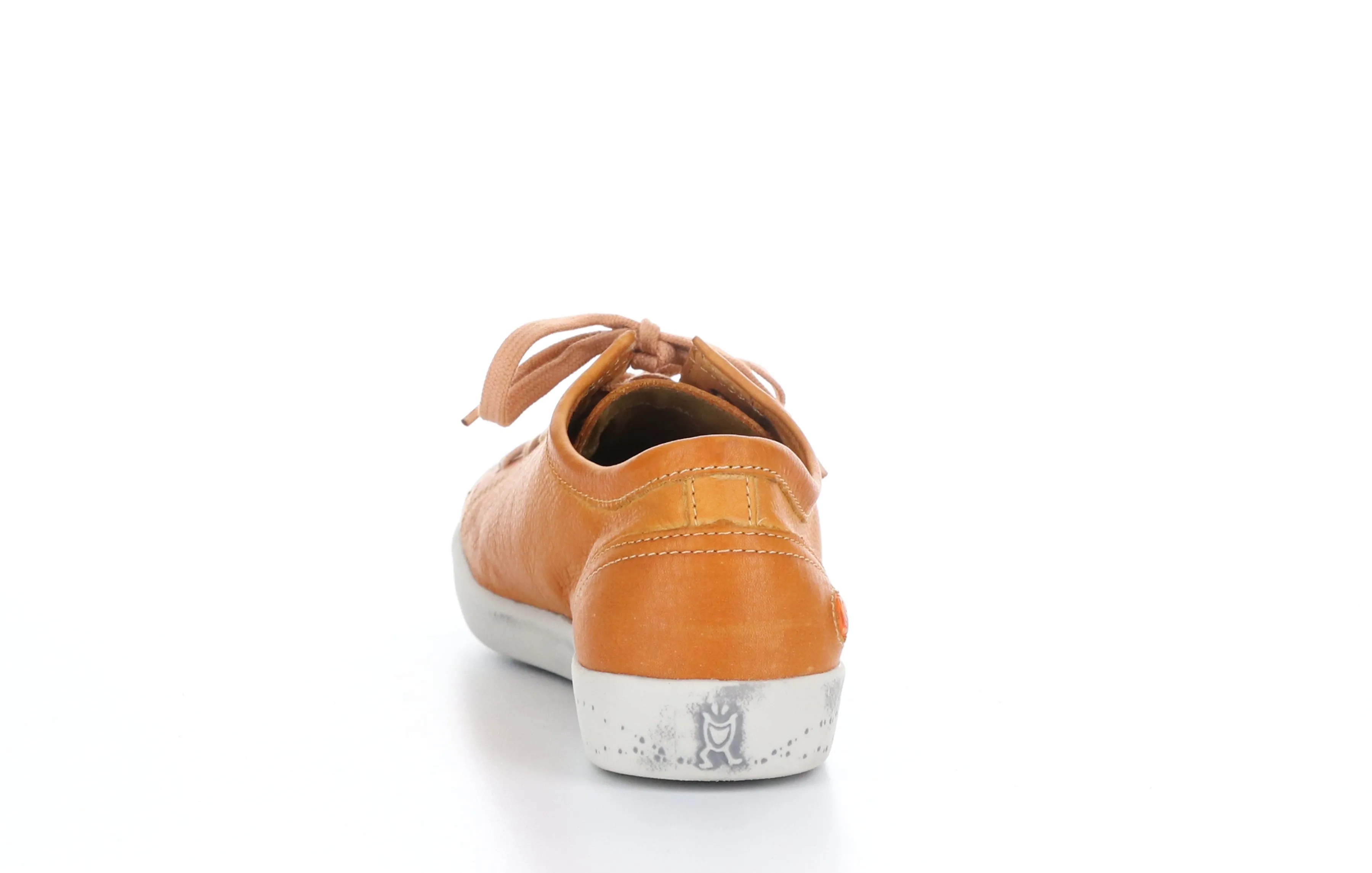 ISLA Washed Orange Lace-up Trainers