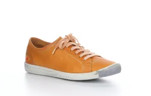ISLA Washed Orange Lace-up Trainers