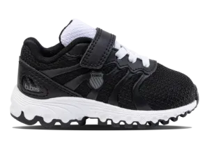 K-Swiss Kids Tubes 200 Strap Black White Black Shoes