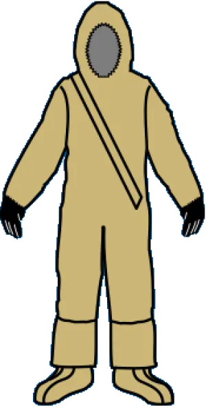 Kappler Z3H427-92 Zytron 300 Coveralls , Front entry, Heat Sealed-Taped Seams