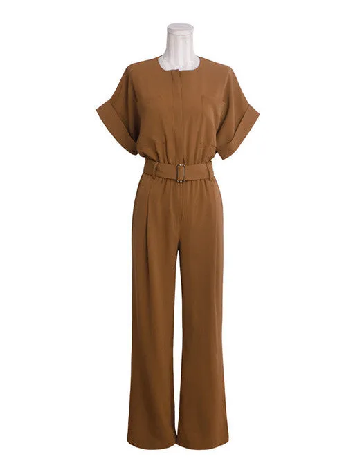 Kate's Elegant High-Waist Jumpsuit