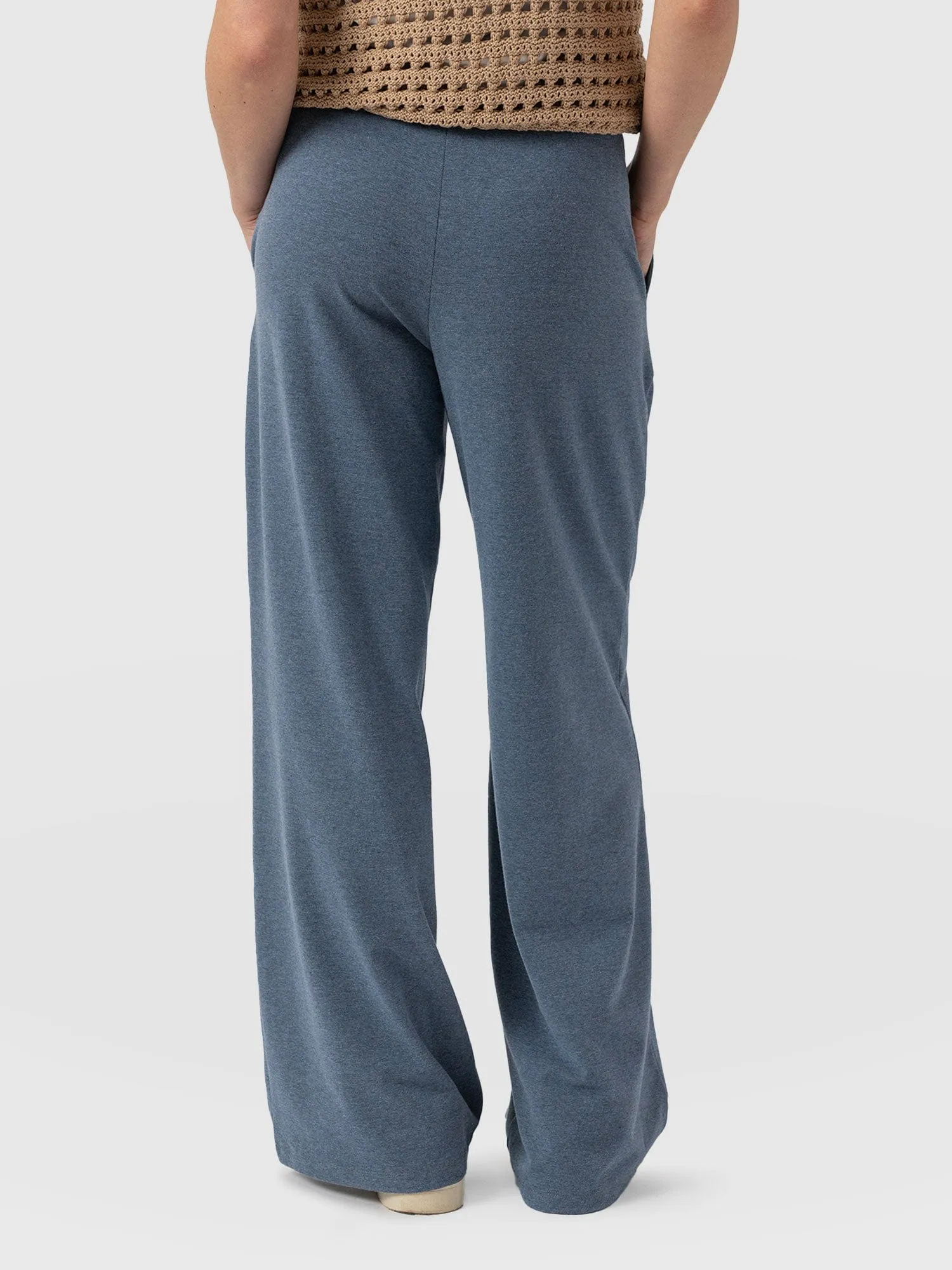 Keller Wide Leg Pant - Blue