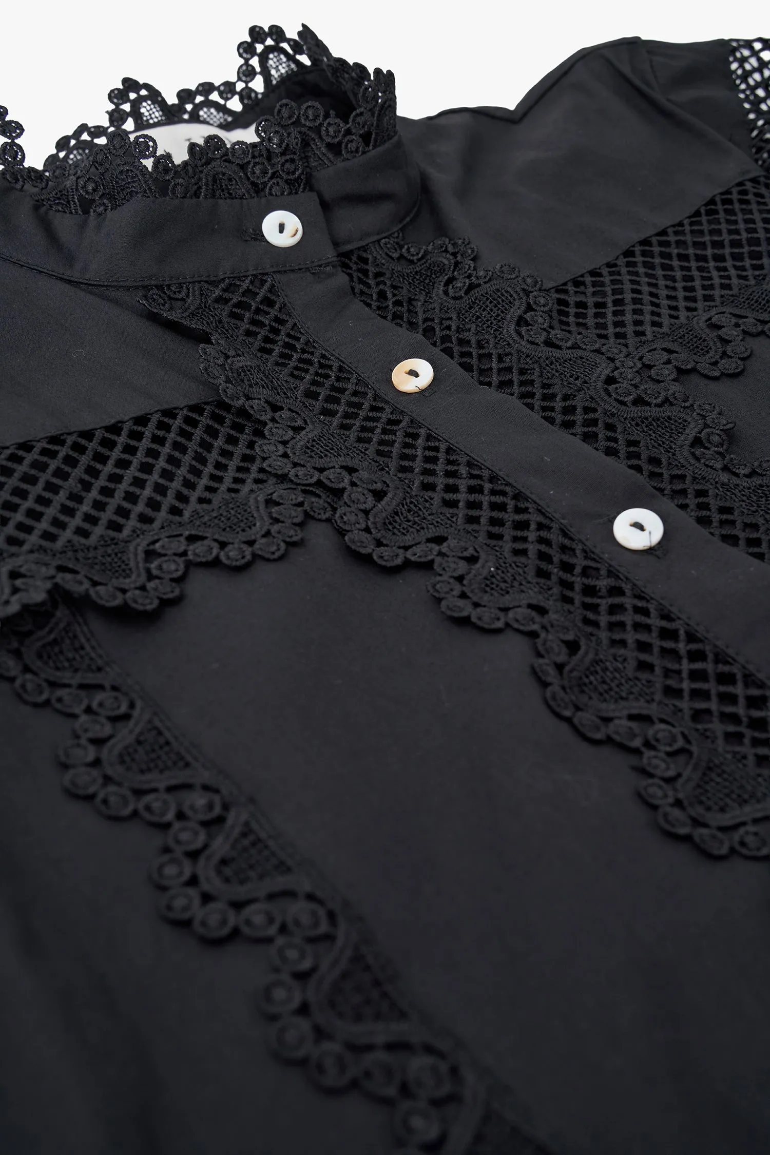 Lace Trim Dress | Ema&Carla