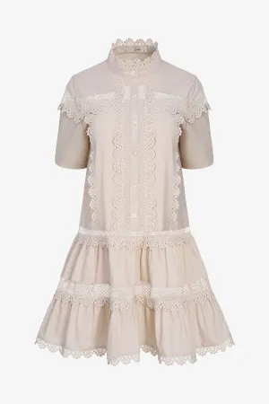 Lace Trim Dress | Ema&Carla