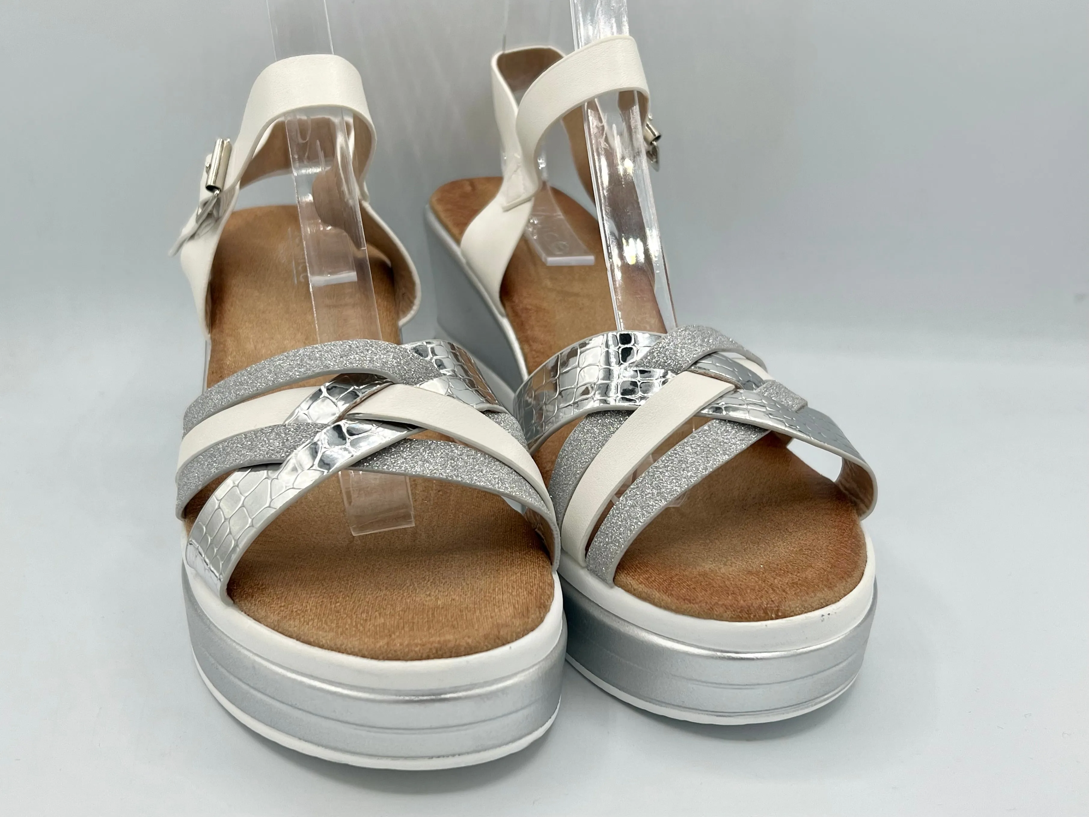 Lauren wedges - silver