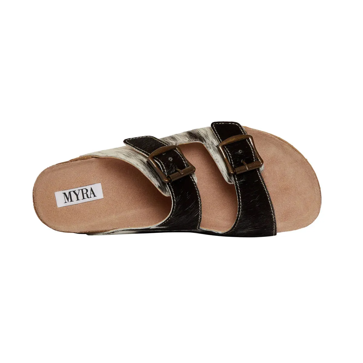 Lazy Day Cowhide Slides