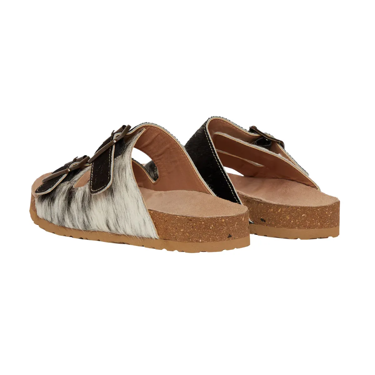 Lazy Day Cowhide Slides