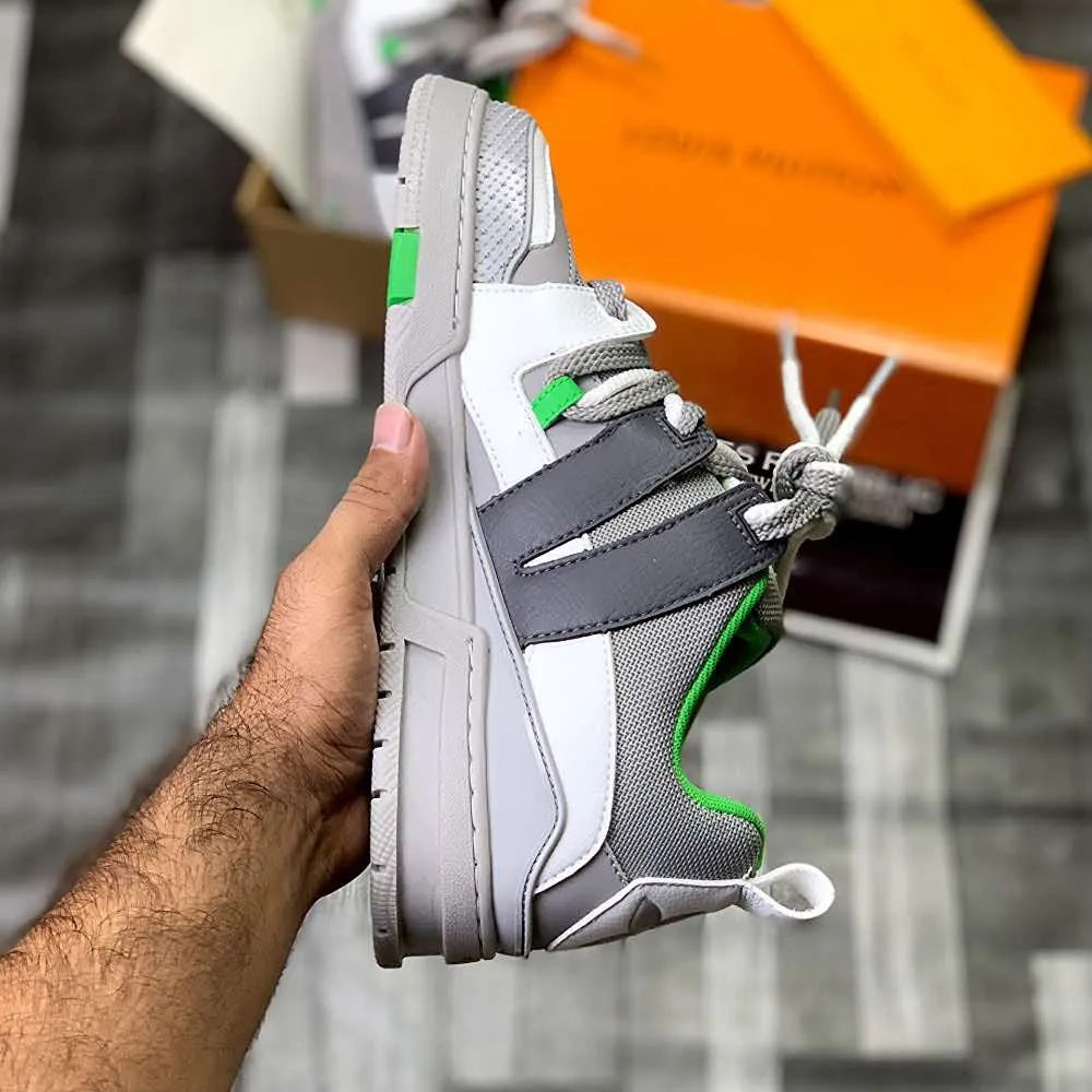 Lo-Vi Trainers (Grey Green) Top Premium Batch